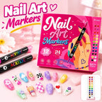 Polish Pens 24-color dual-tip nail art pen set