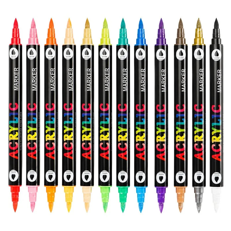 Dual-tip acrylic nail pens lineup